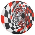 thumbnail image 3 of Ryvnso Geometric Funny Illusion Round Plate Mats Dining Table Placemat Set of 4 for Holiday Decoration, 3 of 7