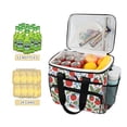 thumbnail image 2 of FORMRS Insulated Cooler Bag 24 Cans Capacity Soft Leakproof Lunch Box with Side Pockets, Vibrant Strawberries, 2 of 7