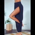 thumbnail image 4 of Pantalones Harén con Abertura Alta para Mujer, Pantalones Harén Hippies. Azul Oscuro XXL, 4 of 7