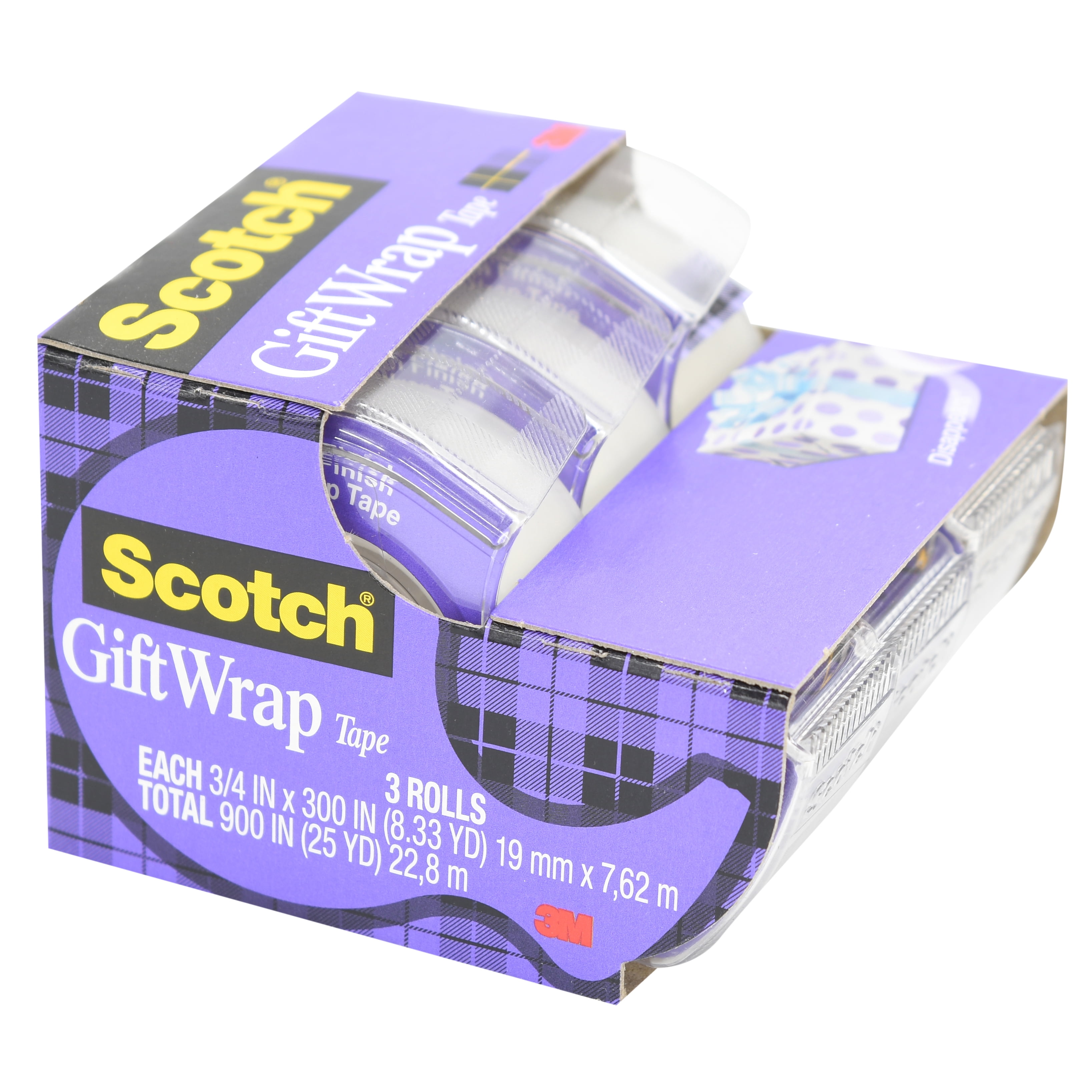 Orange 8.33 Yards Scotch Expressions Tape Removable 3 M 3//4/" X 300/"