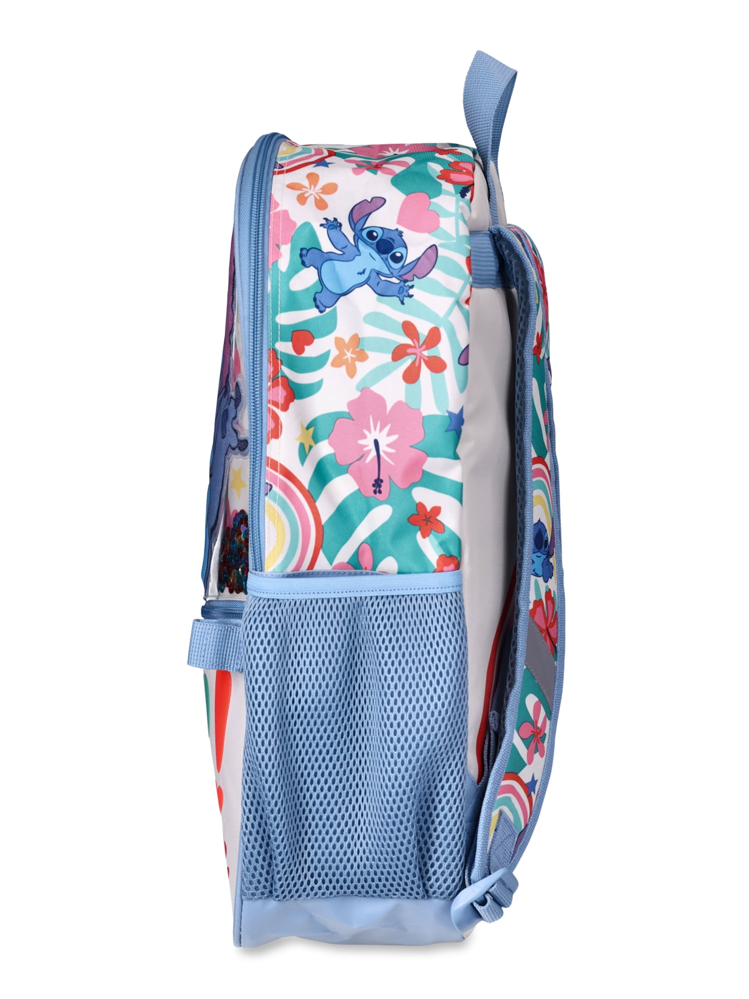 Lilo & Stitch Kids Smile 17" Laptop Backpack 2-Piece Set with Lunch Bag, Multi-Color