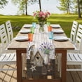 thumbnail image 4 of Table Runners 72 Inches Long Dress Scarves, Vintage Flowers Farmhouse Kitchen/Dining Table Runner, Coffee Tablerunners, Wooden Birds Retro Art Farmhouse 14x72 Inch, 4 of 9