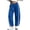 Navy, variant on Women's Solid Lace Trim Barrel Leg Sweatpants High Waist Drawstring Casual Jogger Loungewear Pants With Side Pockets Soft Breathable for Home Gym Daily Wear