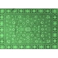 thumbnail image 1 of Ahgly Company Indoor Rectangle Persian Emerald Green Traditional Area Rugs, 6' x 9', 1 of 4