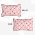 thumbnail image 2 of Logiee Rabbit And Carrot Print Pillow Case,Throw Pillow Covers, Double Sided Plush Cushion Cover for Couch Sofa Bed, Only Pillowcase-14"x20", 2 of 6