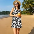 thumbnail image 7 of Bixox Cute Panda (3) Print Women's Sleeveless A-Line Dress with Pockets, Casual Knee-Length Tank Dress for Summer-Small, 7 of 7