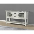 thumbnail image 6 of Steve Silver Canova Weathered White Marble Top Sideboard, 6 of 7