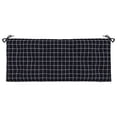 thumbnail image 4 of vidaXL Indoor/Outdoor Bench Cushions 2 pcs, Water-Repellent, Black Check Pattern 47.2"x19.7"x2.8", 4 of 6