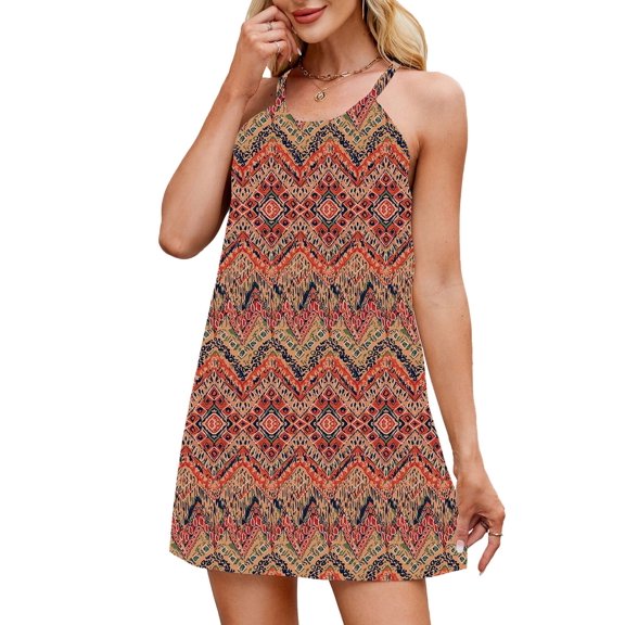 Summer Dresses for Women Tropical Print Beach Dresses Plus Size Swimsuit Coverup Alsol Lamesa