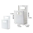 thumbnail image 4 of Yuarrent Cesta para la colada, cesto, organizador de almacenamiento de ropa, , ahorro de espacio, hogar, baño, dormitorio, sala de estar, Juegos de accesorios de baño Gris, 4 of 6