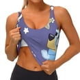 thumbnail image 4 of Lsque Bluey Printed Women'S Sports Bra, Compression, Moisture Wicking, High-Impact Sports Bra For Women,Supportive sports bra-Medium, 4 of 9