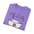 thumbnail image 3 of Humorous Off Duty Save Yourselves Surgeons Gift | Hilarious Medical Professionals Men Women Unisex Garment-Dyed T-shirt, 3 of 4
