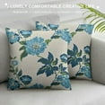 thumbnail image 3 of PIKWEEK Mughal Flower Pillow Cover Chinoiserie Blue Floral Throw Pillow Cover Blue and White Pillow Case Covers Cushion for Couch Sofa Living Room, 3 of 5