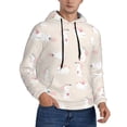 thumbnail image 2 of Lsque Beautiful Rabbit Pattern Casual Men's Hoodie,Hooded Sweatshirt with Kangaroo Pocket,Pullover Hoodie-XX-Large, 2 of 7