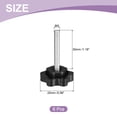 thumbnail image 2 of Uxcell 6Pack M4 x 30mm Star Knobs Plastic Hex Shaped Hand Clamping Knob Screw, 2 of 6