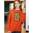 thumbnail image 2 of Beauty Abstract Pinecone Sweatshirt Women -Image by Shutterstock, Female x-Large, 2 of 4