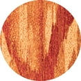thumbnail image 1 of Ahgly Company Indoor Round Abstract Orange Modern Area Rugs, 5' Round, 1 of 4