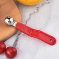 thumbnail image 6 of ZOURIH 3 Pcs tomato Corer tool Strawberry Huller Stem Remover,Handle with hole,Stainless Steel,Fruit Corer tool for tomato Strawberry,White, 6 of 8