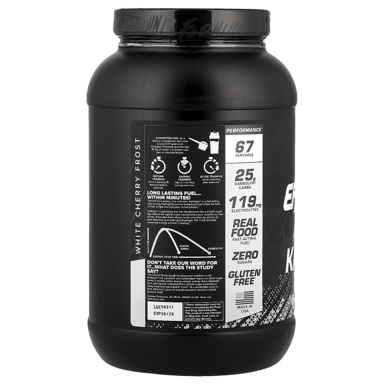 EFX Sports Karbolyn Hydrate, Carbohydrate Powder with Electrolytes