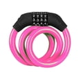 thumbnail image 1 of Ficarrico Candado para bicicleta Candado antirrobo para bicicleta de montaña Candado con contraseña de cuatro dígitos para bicicleta de montaña candado con cable de color seguridad antirrobo, 1 of 5