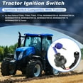thumbnail image 2 of 4 Pin Ignition Key Switch for New Holland T45A TT50A TT60A TT75A Workmaster 45 Workmaster 50 Workmaster 55, Tractor Ignition Switch Replaces No.82826806/87304791, 2 of 7