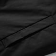 thumbnail image 4 of GUZOM Men's Black Bomber Jacket,Size M,Nylon Spandex Blend,Lightweight Breathable,Ribbed Hem/Collar,Zip Front & Sleeves,Pockets for Casual Commute/Outings, 4 of 9