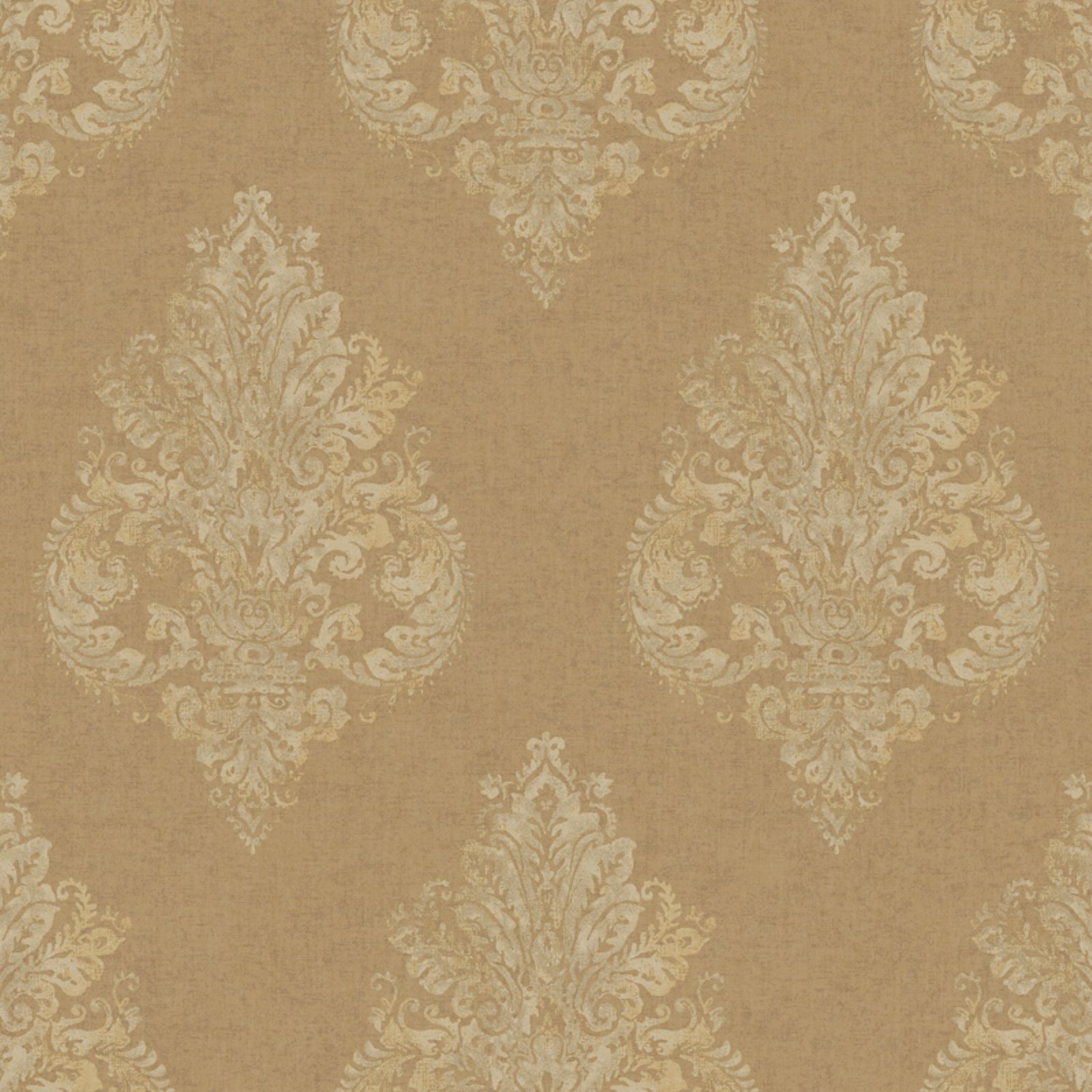 Manhattan Comfort Faded Damask Wallpaper