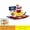 801103 With Box, variant on 4 Styles Cute Cartoon Vehicles Mini Blocks Creative Openable Car Model Puzzle Assembly Building Bricks DIY Toys For Kids