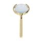 thumbnail image 5 of Handheld Magnifier Reading Magnifying Glass Metal Handle for Map Newspaper Seniors Gifts Golden, 5 of 5
