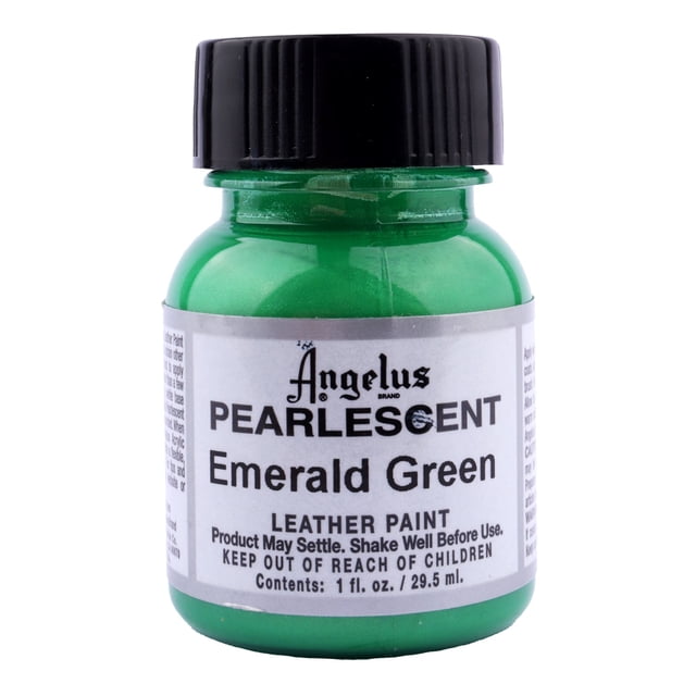 Pintura Para Cuero Nacarada 29.5Ml Emerald Green Angelus