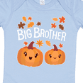 thumbnail image 4 of Inktastic Big Brother Pumpkins with Fall Leaves Boys Baby Bodysuit, 4 of 5