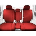 thumbnail image 2 of CalTrend Front 40/20/40 Split Bench Carbon Fiber Seat Covers for 2011-2015 Nissan Titan - NS256-02FA Red Insert and Trim, 2 of 3