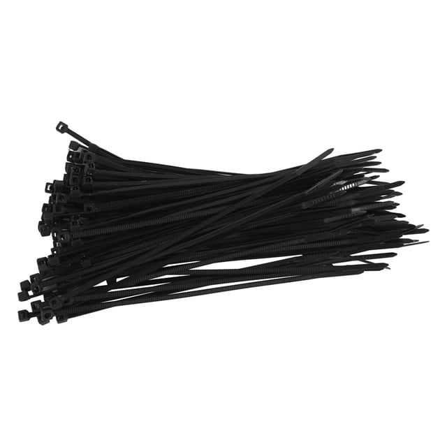 Bridas para cables Qtmnekly, color negro, tamaño: 140 mm x 2,5 mm, 100 unidades