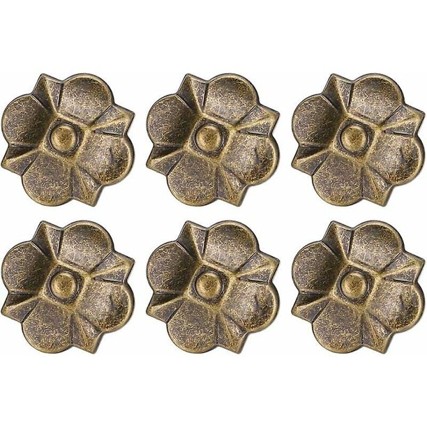 20 piezas de tapicería de clavos de espuma para sofá, 20 x 22 mm, patrón de trébol de 4 hojas, tachuelas decorativas para muebles para decoración de muebles, decoración DIY, fabricación de regalos