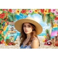 thumbnail image 5 of Luau Tropical Hawaiian Party Backdrops for Photoshoot, Summer Beach Picture Party Decorations Wall Backdrop for Photography Decor Banner, Photographic Studio Photo Backgrounds 7X5 FT, 5 of 6