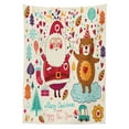thumbnail image 3 of Ambesonne Christmas Tablecloth Rectangular Table Cover, Santa and Teddy Bear, 60"x90", Multicolor, 3 of 4