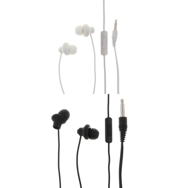 Paquete de 2 Auriculares Intrauditivos con Sonido Estéreo Universal de 3,5 Mm con Cable