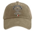 thumbnail image 1 of Women's Vintage Washed Denim Printed Baseball Cap The Hat, 1 of 3