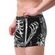 thumbnail image 2 of Balery Gothic Skull Floral Art Calzoncillos bóxer para hombre, ropa interior de algodón suave y transpirable con cinturilla de nailon-Medium, 2 of 5