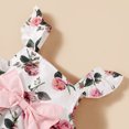 thumbnail image 5 of 3T Baby Girls Clothes 4T Toddler Girls Summer Outfits Sleeveless Suspender Floral Top Pink Shorts Headband 3PCS Set, 5 of 8
