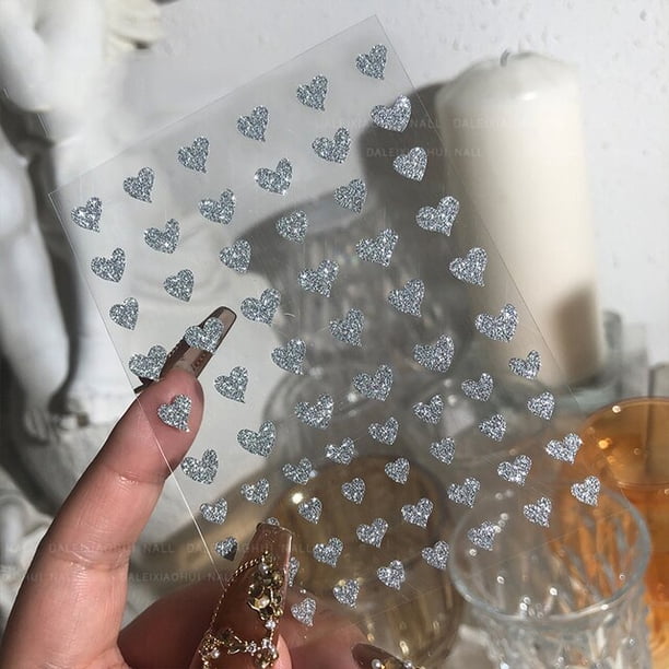 Pegatinas de estrellas deslizantes 3D para uñas, pegatinas de decoración brillantes, adhesivo de transferencia DIY, accesorios para puntas de uñas doradas y plateadas, 1 ud. Tan Jianjun unisex