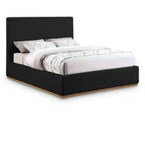 Meridian Furniture Monaco Black Fabric Queen Bed