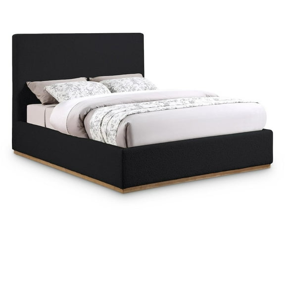 Meridian Furniture Monaco Black Fabric Full Bed