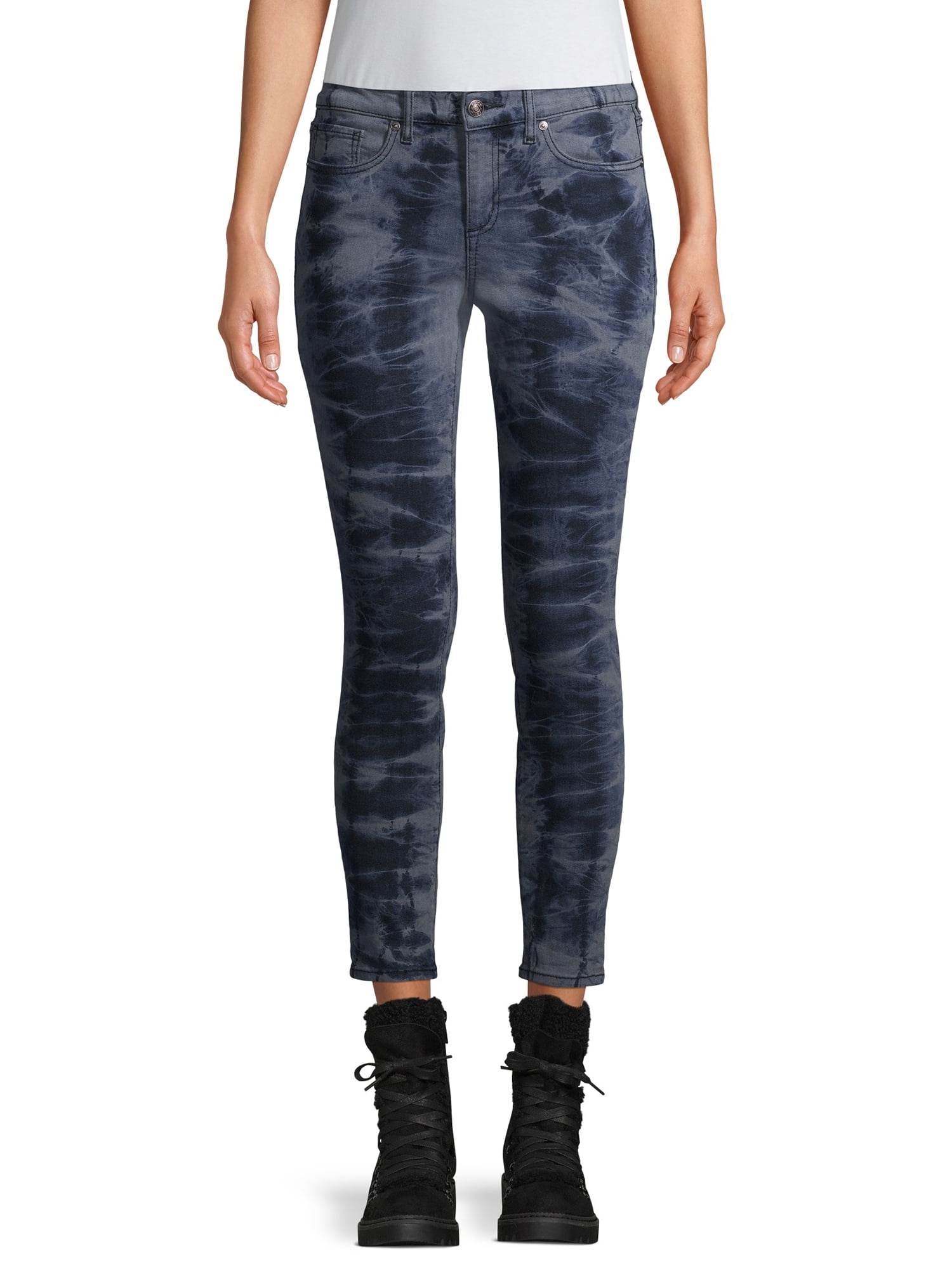 tie dye skinny jeans womens