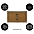 thumbnail image 2 of Evergreen Monogram Indoor Outdoor 100% Natural Coir Doormat 28" x 16" |  Letter  "I", 2 of 3