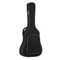 thumbnail image 3 of Funda para guitarra con bolsillo frontal, resistente al agua, color negro, ligera, con asa lateral, acolchado de 10 mm, 40-41 pulgadas, 3 of 10