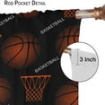 thumbnail image 6 of Basketball Curtains Boys Sport Kid Curtains for Bedroom, Basketball Colorful Graffiti Sport Theme Window Treatments for Living Room,Teen Boys Girls Room Decor Drapes 2 Panel Sets,52x84 Inch, 6 of 6