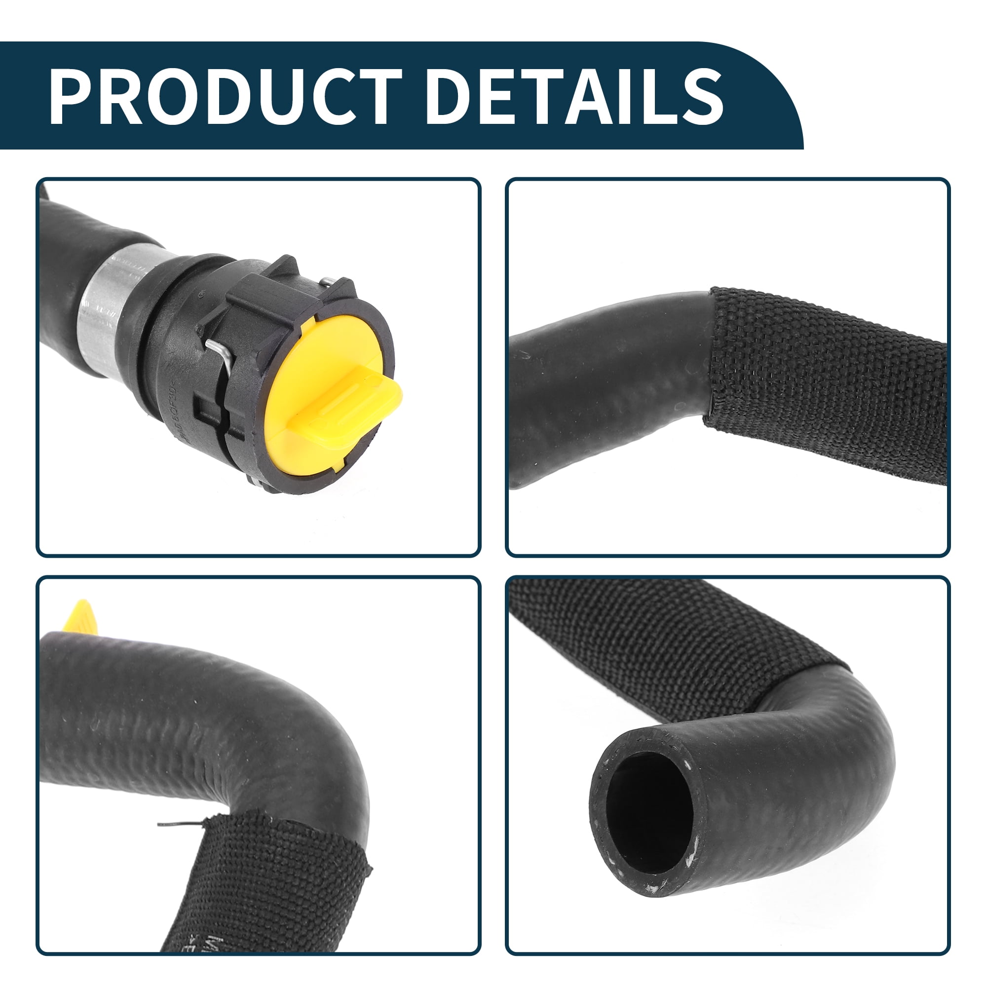 Unique Bargains Heater Hose for Audi A4 B8 2.0L 2010-2016 Engine Coolant Tank Hose