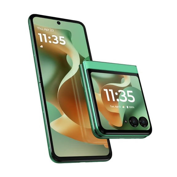 Restored Motorola razr 2025 Unlocked 256GB PANTONE Spring Bud (Refurbished)