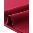 thumbnail image 5 of INSPIRE CHIC Women's Solid Vintage High Elastic Waist Button Decor Flared Midi Skirt L Deep Red, 5 of 5